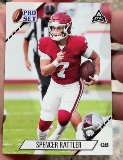 2021 Pro Set College Football #10 Spencer Rattler — front