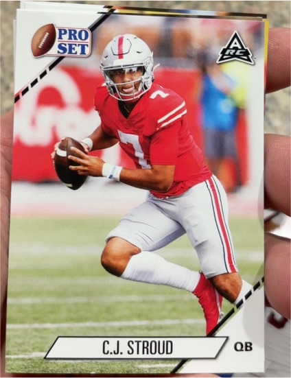 2021 Leaf Pro Set #2 C.J. Stroud Rookie Card — front