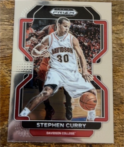 2022 Panini Prizm Draft Picks #45 Stephen Curry Davidson Wildcats — front