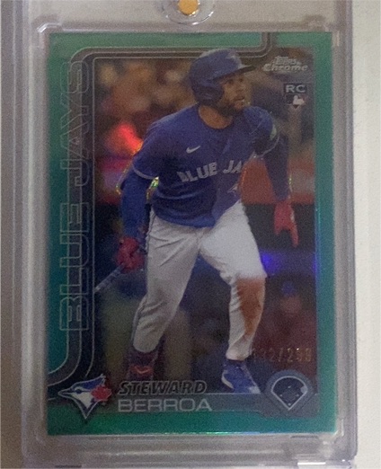 2025 Topps Chrome #163 Steward Berroa — front