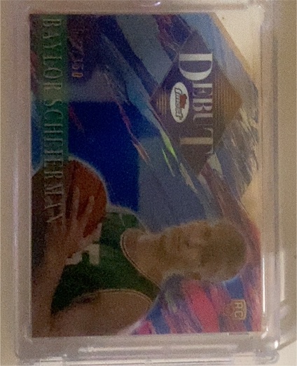 2024-25 Topps Finest #D-21 Baylor Scheierman Debut Die Cast Rookie — front