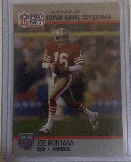 1990 Pro Set #160 Joe Montana — front