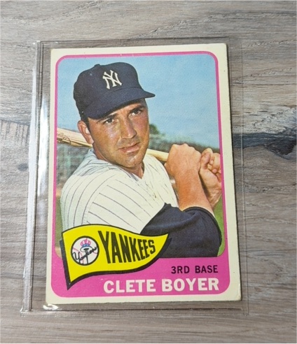 1965 Topps #475 Clete Boyer — front