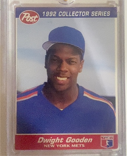1992 Post Cereal #5 Dwight Gooden — front