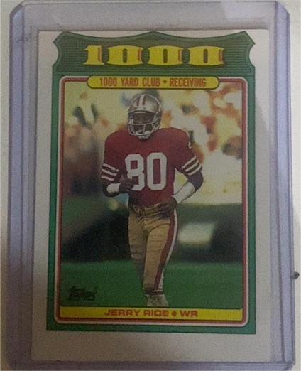 1988 Topps 1000 Yard Club #4 Jerry Rice — front