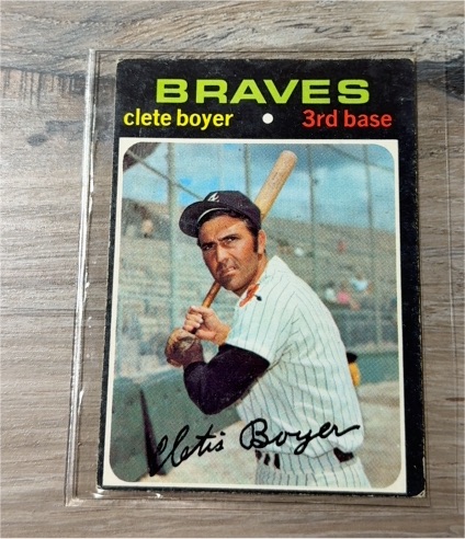1971 Topps #374 Clete Boyer — front