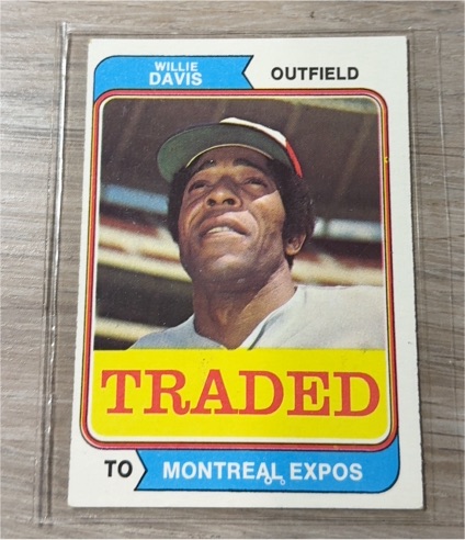 1974 Topps Traded #165T Willie Davis — front