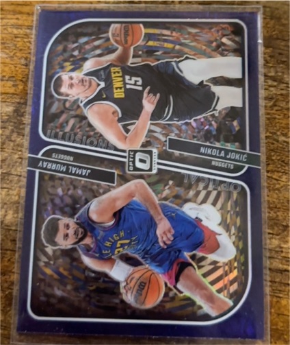 2023-24 Panini Donruss Optic Optical Illusions #3 Nikola Jokic, Jamal Murray — front