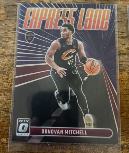 2023-24 Panini Donruss Optic #19 Donovan Mitchell Express Lane — front