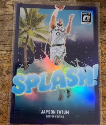 2024-25 Panini Donruss Optic #11 Jayson Tatum Splash Purple Prizm — front