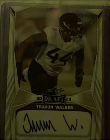 2023 Leaf Draft Autographs #BA-TW3 Travon Walker — front