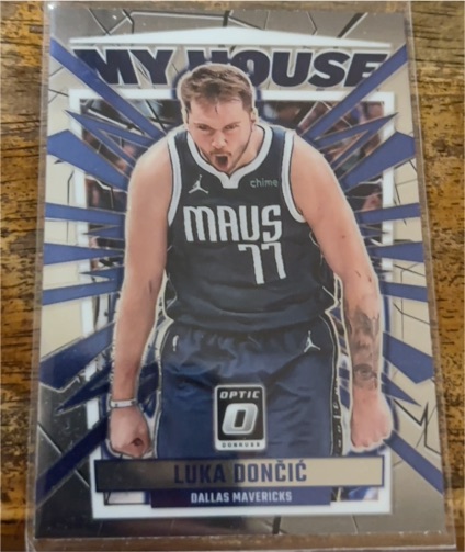 2023-24 Donruss Optic #1 Luka Doncic My House Dallas Mavericks — front