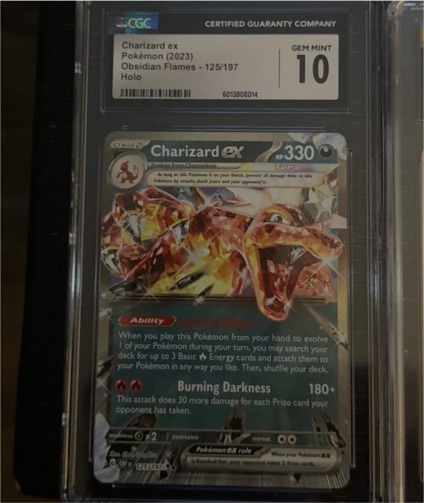 2023 Pokémon TCG Charizard ex #125 Obsidian Flames — front