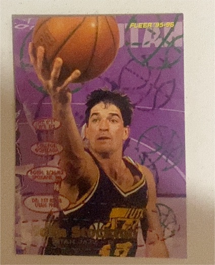 1995-96 Fleer #190 John Stockton — front