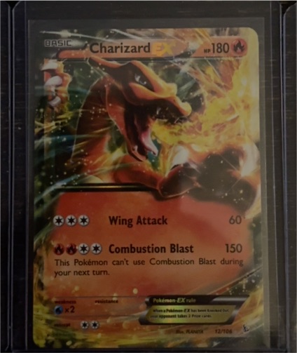 2014 Pokémon XY Flashfire #12 Charizard EX — front