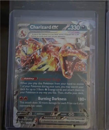 2023 Pokemon Scarlet & Violet Obsidian Flames Charizard ex #125 — front