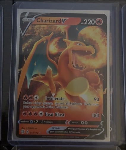 Pokémon TCG Sword & Shield: Brilliant Stars #017 Charizard V — front
