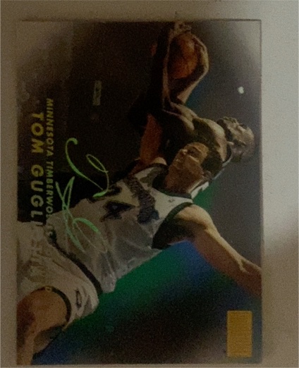1995 SkyBox #N/A Tom Gugliotta — front
