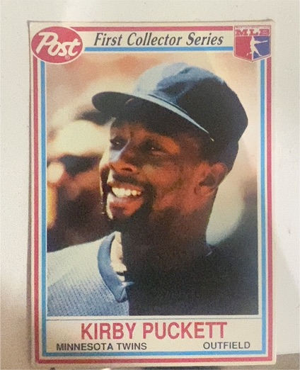1990 Post First Collector Series #3 Kirby Puckett — front