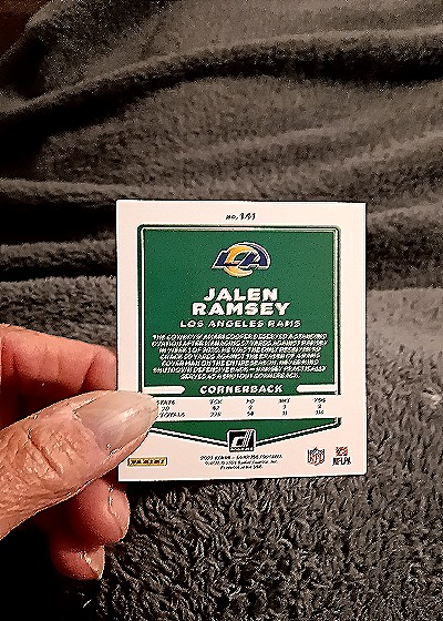 2021 Donruss #141 Jalen Ramsey — back