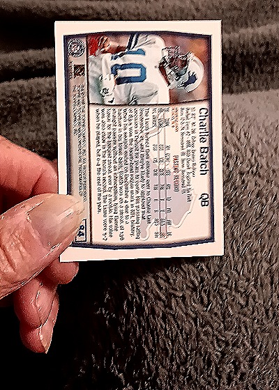 1999 Topps #70 Charlie Batch — back