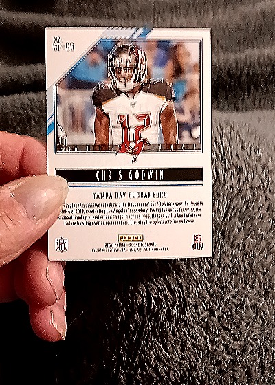 2020 Panini Score Game Face #GF-LJ Chris Godwin — back