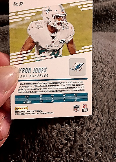 2021 Panini Prestige #67 Xavion Jones — back