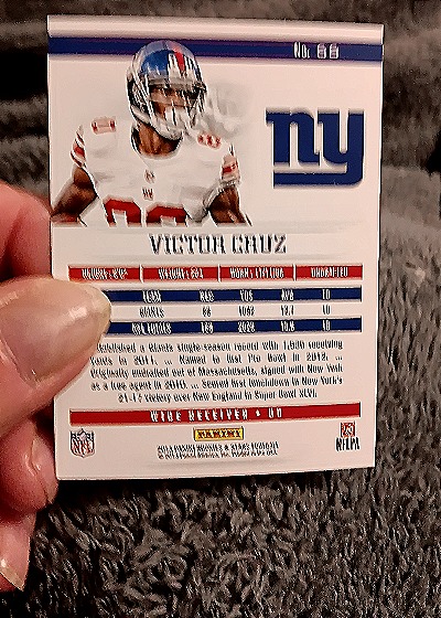 2013 Panini Rookies & Stars #66 Victor Cruz — back