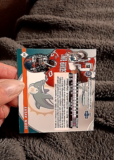 1999 Fleer Tradition #88 John Avery — back