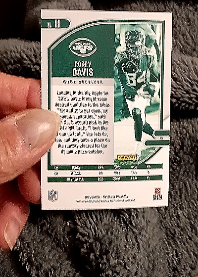 2021 Panini Absolute Football #81 Corey Davis — back