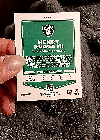 2021 Donruss #90 Henry Ruggs III — back