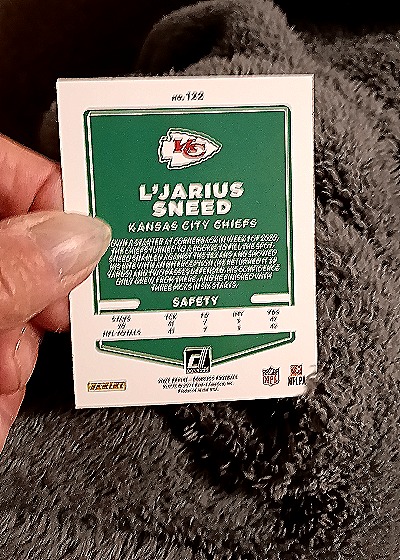 2021 Panini Donruss #122 L'Jarius Sneed — back
