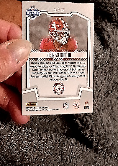2022 Panini Score Protential #P-JM John Metchie III — back