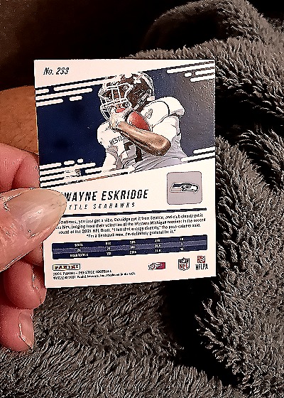 2021 Panini Prizm #233 Dwayne Eskridge — back