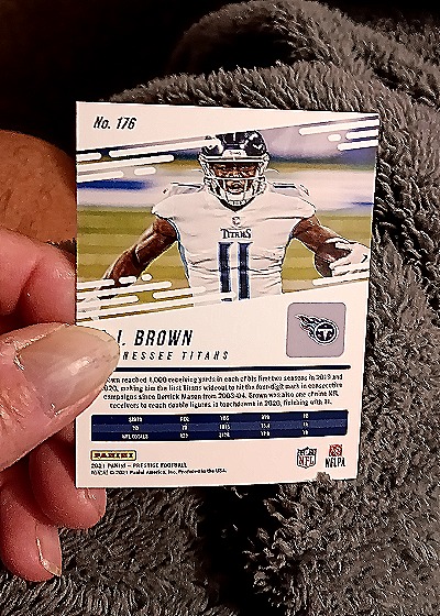 2021 Panini Prestige #176 A.J. Brown — back