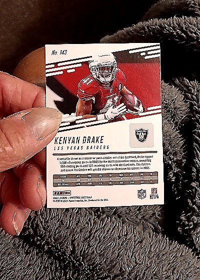 2021 Panini Prestige #143 Kenyan Drake — back