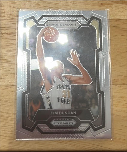 2024 Panini Prizm Draft Picks #63 Tim Duncan Wake Forest Demon Deacons — front