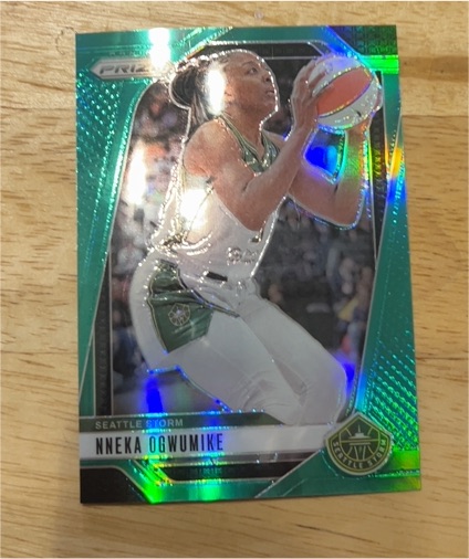 2024 Panini Prizm WNBA #52 Nneka Ogwumike Green Prizm — front