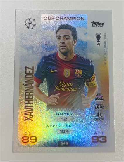 2023 Topps UEFA Superstars #349 Xavi Hernandez — front