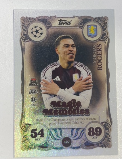 2024 Topps UEFA Champions League Magic Memories #427 Morgan Rogers — front