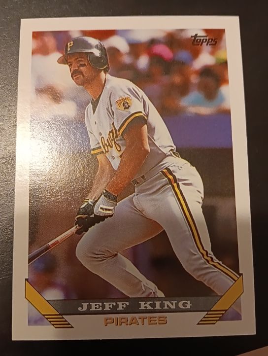 1993 Topps #136 Jeff King — front
