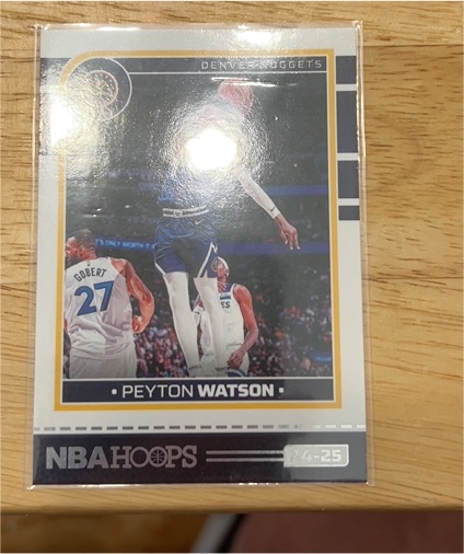 2024-25 Panini NBA Hoops #164 Peyton Watson — front