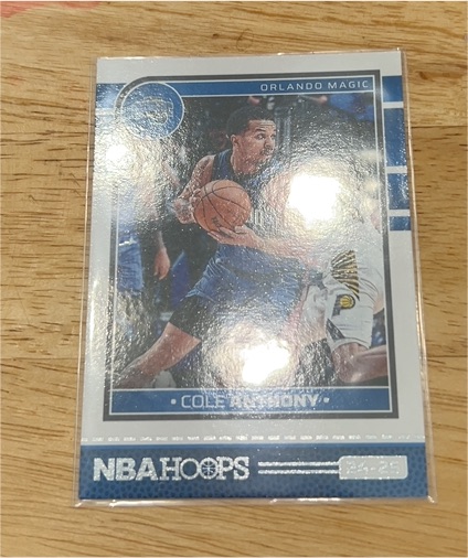 2024-25 Panini NBA Hoops #24 Cole Anthony — front