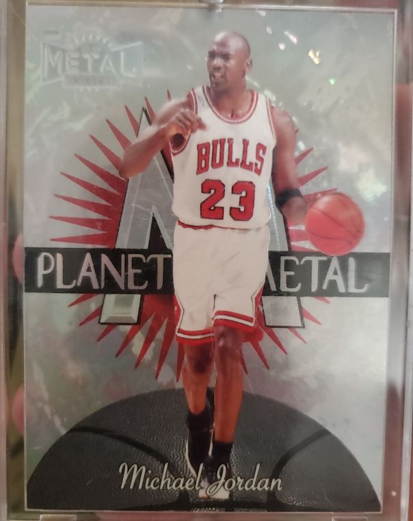 1997 Skybox Metal Universe Planet Metal #PM Michael Jordan — front