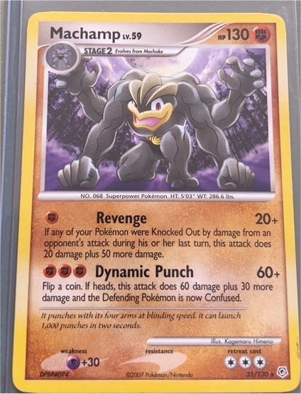 2007 Pokemon Diamond & Pearl #31 Machamp — front