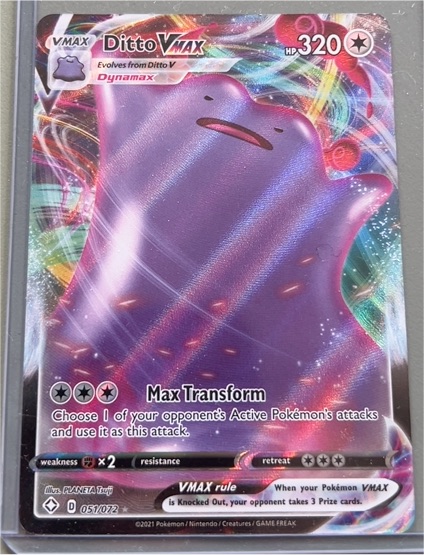 2021 Pokémon Shining Fates #051 Ditto VMAX — front