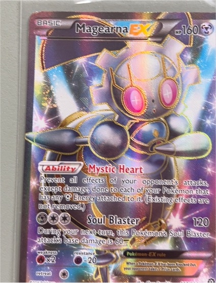 2016 Pokémon XY Steam Siege #110 Magearna EX — front