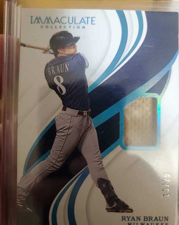 2019 Panini Immaculate Collection #13 Ryan Braun — front
