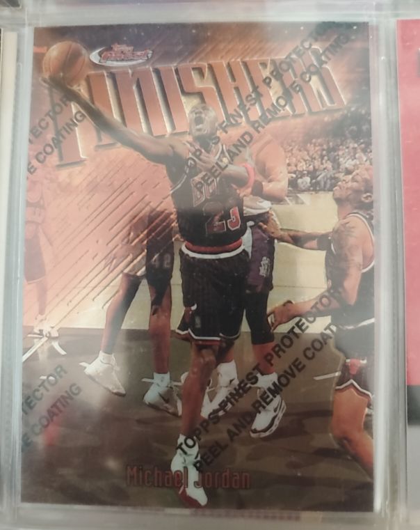 1997 Topps Finest #39 Michael Jordan Finishers — front