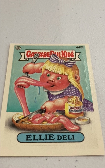 1987 Topps Garbage Pail Kids Series 11 #445b Ellie Deli — front